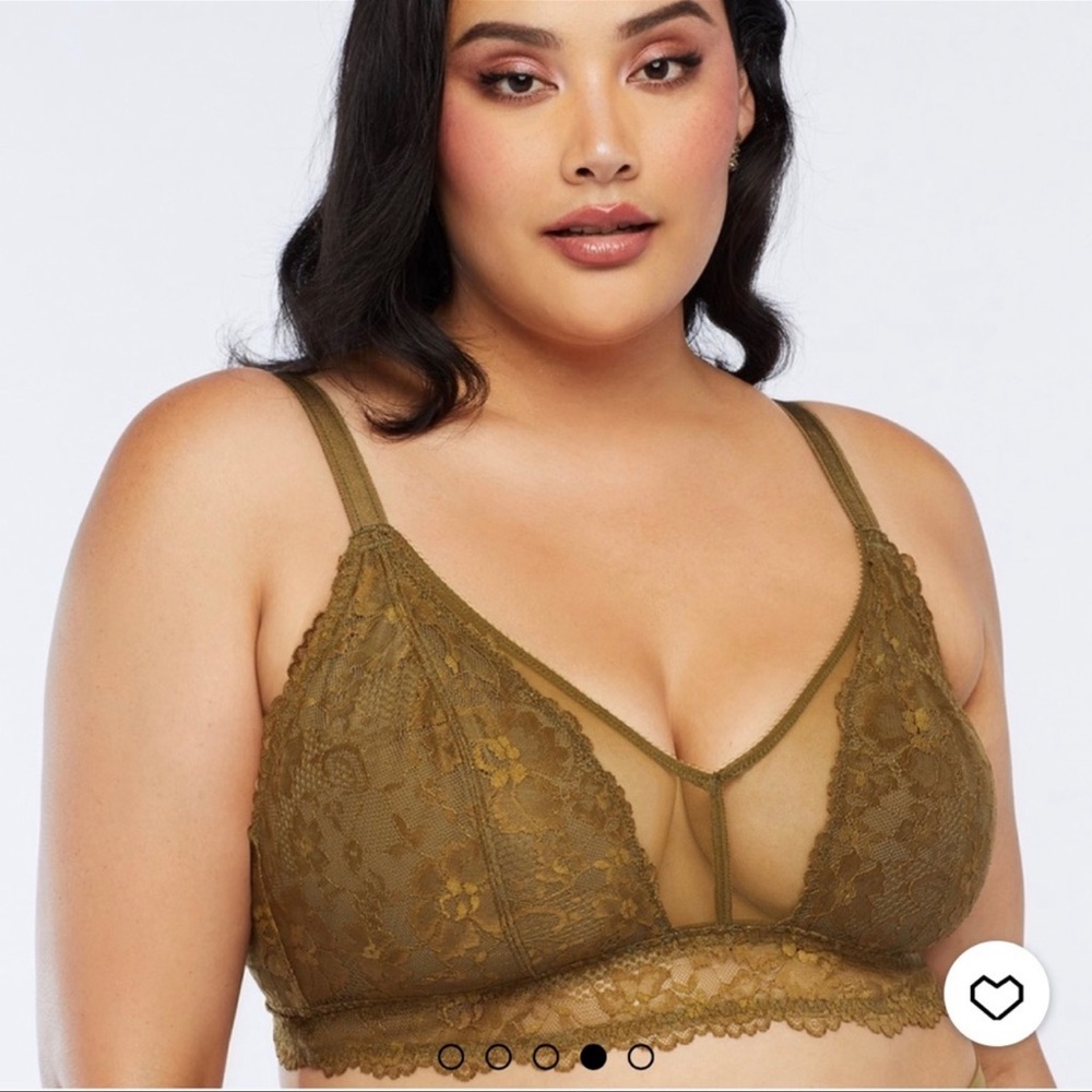 Savage X Fenty Floral Lace and Mesh Bralette